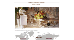 Desktop Screenshot of luxurycollectionemenus.com